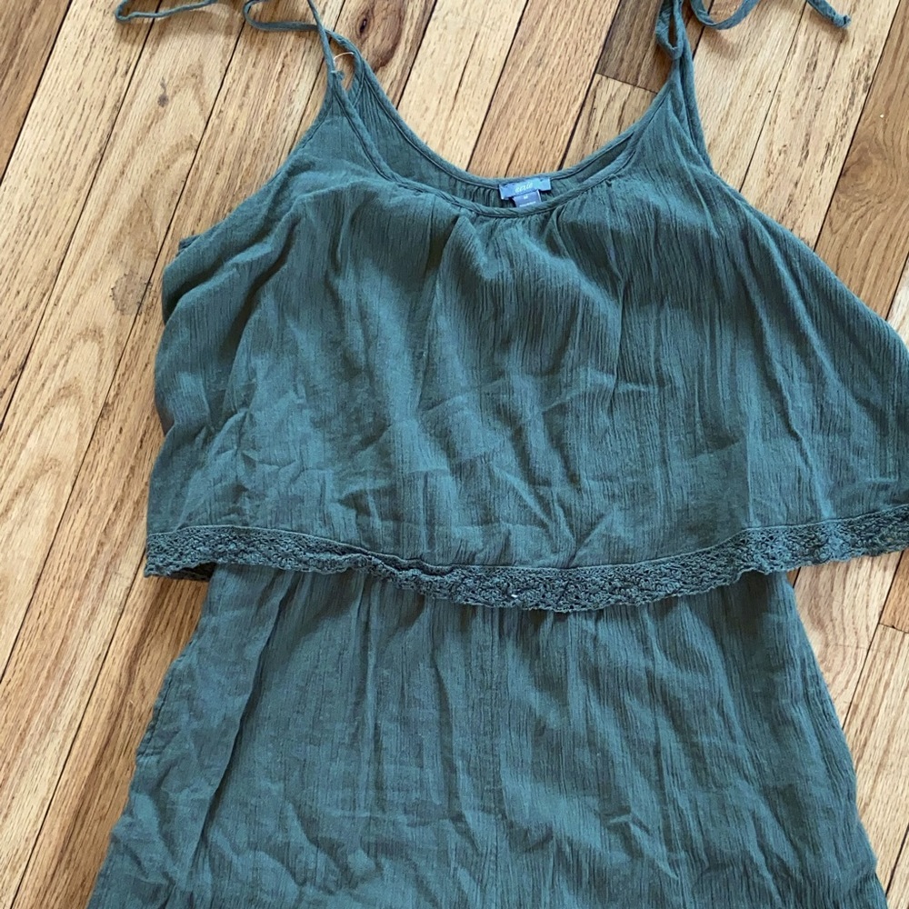 Aerie army green romper